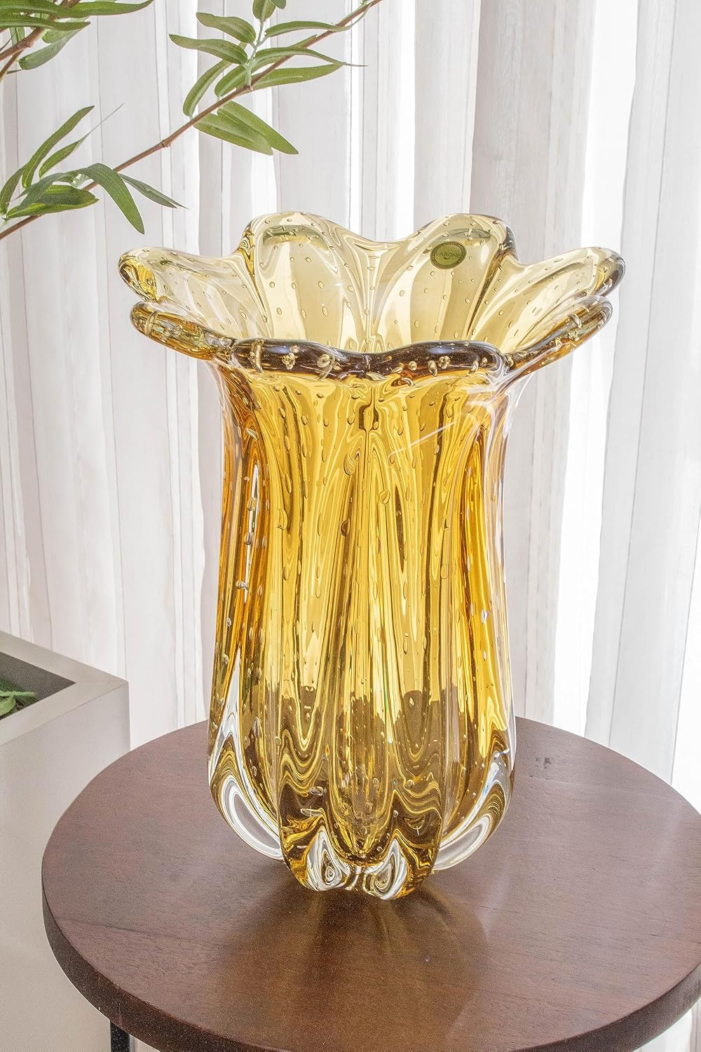 Everest Amber Floor Vase